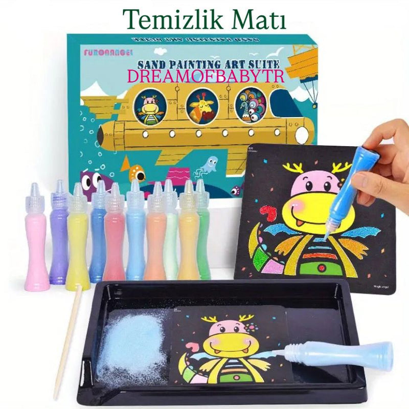 Renkli Kum Sanat Seti