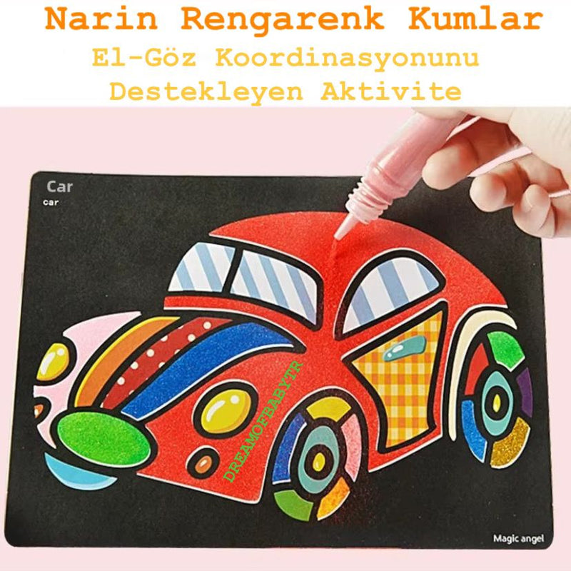 Renkli Kum Sanat Seti