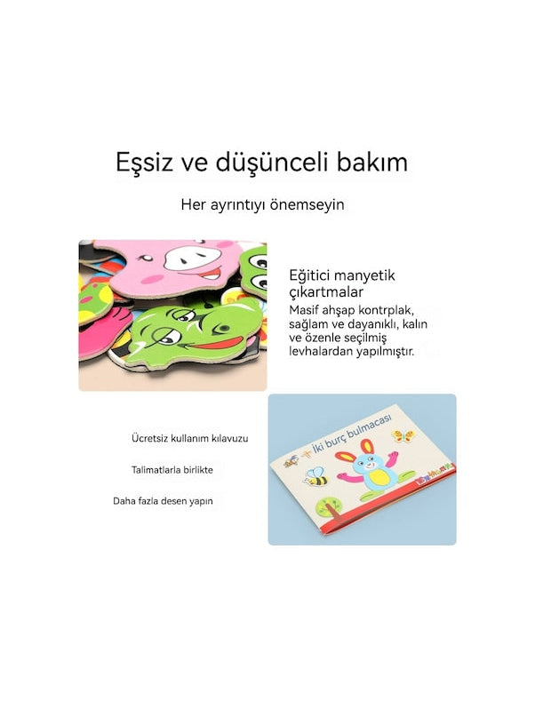 Ahşap Manyetik Çizim Tahtası